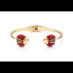 Kate Spade Lady Bug Thin scuff Bracelet